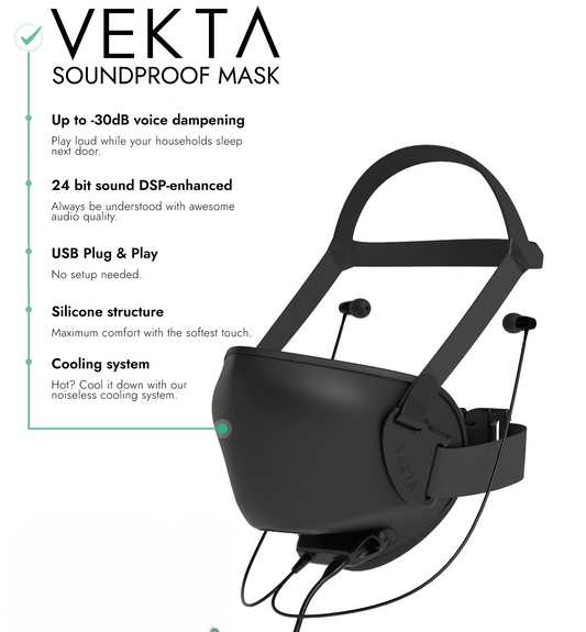Introducing the VEKTA: Our Next-Gen USB Soundproof Mask for Gamers