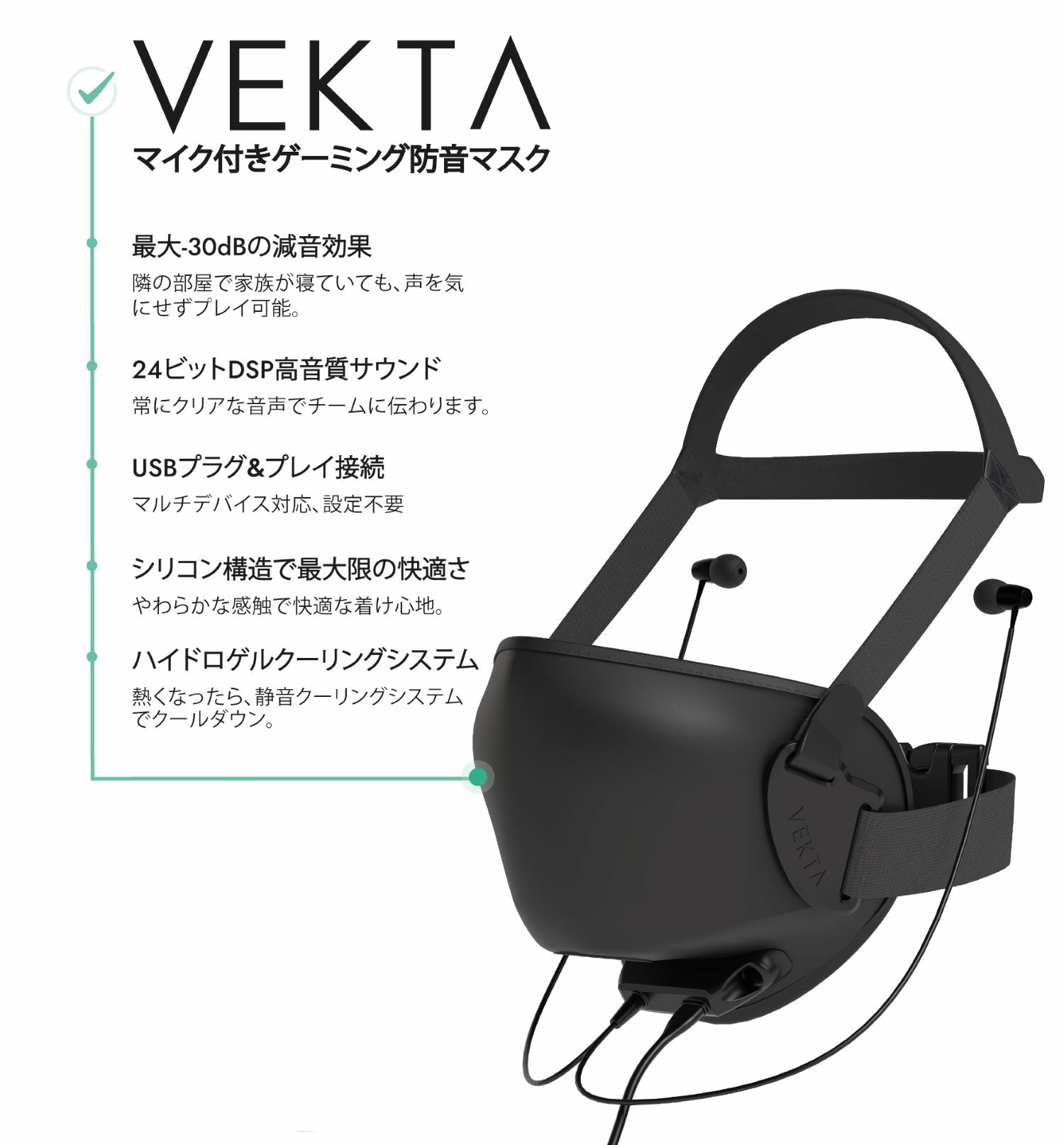 防音マスク　Mサイズ　DOX VEKTA 防音マスク – METADOX